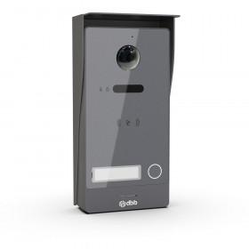 Platine VIDEA RFIC 1 Bouton - 2 fils - Gris