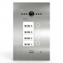 Platine VIDEA inox encastrable 4 boutons d'appel