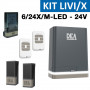 KIT LIVI 6/24X/M-LED : Kit complet 24V capacité 600 Kg