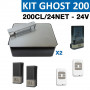 KIT 200CL/24NET: Kit complet 24V avec platine NET24N, câble de 8m