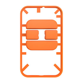 KIT GTX4 boutons orange pour émetteurs GTX avec 4 fonctions (5pcs)