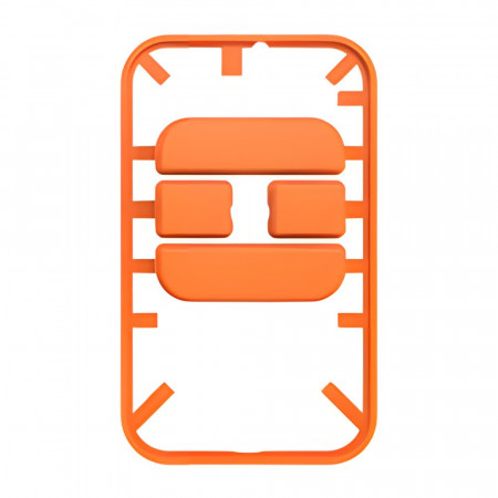 KIT GTX4 boutons orange pour émetteurs GTX avec 4 fonctions (5pcs)